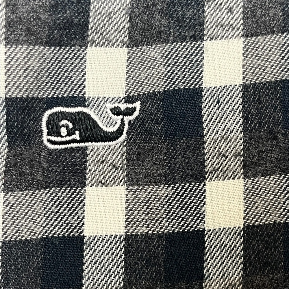 Vineyard Vines Black and White Plaid Shirt - Picture 3 of 5